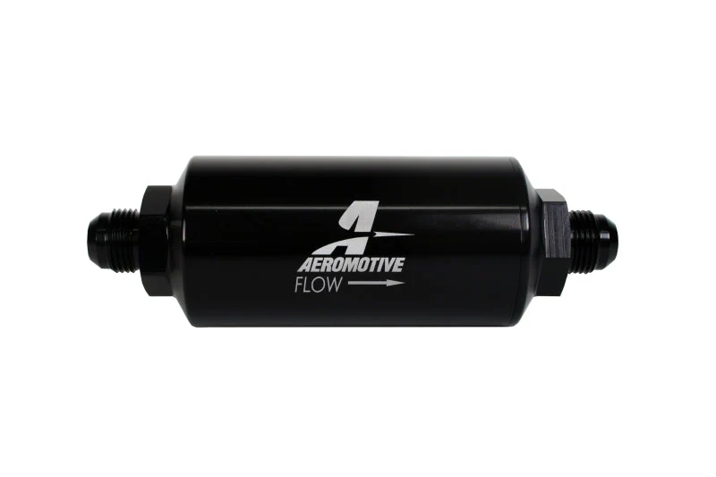 Aeromotive In-Line Filter - AN-08 size Male - 10 Micron Microglass Element - Bright-Dip Black - Image 3