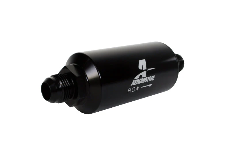 Aeromotive In-Line Filter - AN -10 size Male - 10 Micron Microglass Element - Bright-Dip Black - Image 8