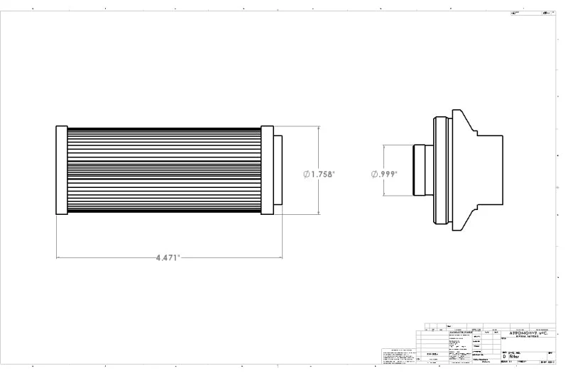 Aeromotive Pro-Series In-Line Fuel Filter - ORB-12 - 10 Micron Microglass Element - Image 7