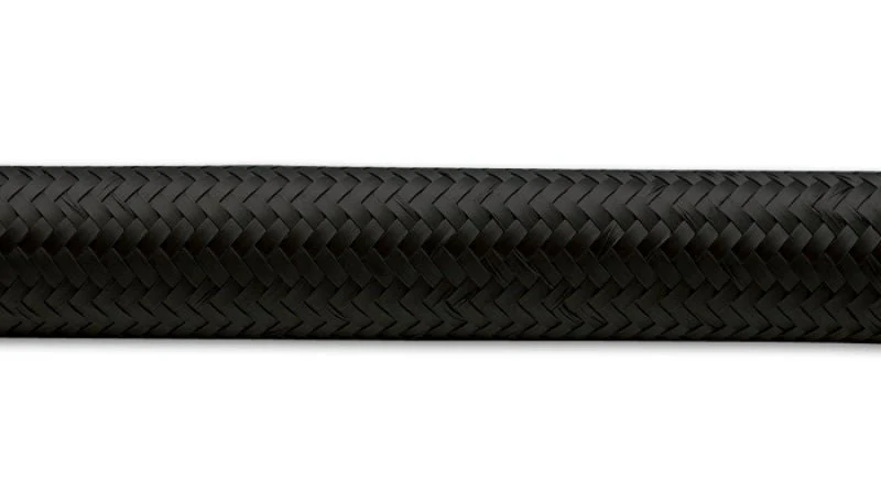 Vibrant -12 AN Black Nylon Braided Flex Hose .68in ID (50 foot roll) - Image 2