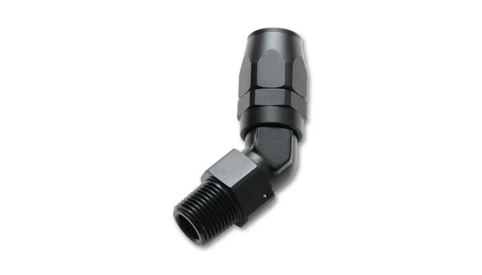 Vibrant -12AN Male NPT 45Degree Hose End Fitting - 3/4 NPT - Image 2