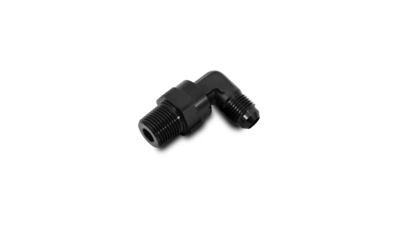 Vibrant -12AN to 1/2in NPT Male Swivel 90 Degree Adapter Fitting - Image 4