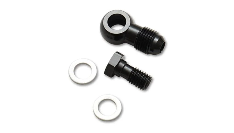 Vibrant -3AN Male Banjo Fitting 10mm x 1.5 Metric Aluminum + 2 Washers - Image 2