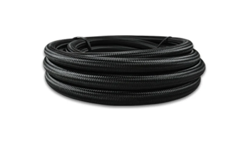 Vibrant -4 AN Black Nylon Braided Flex Hose (5 foot roll) - Image 3