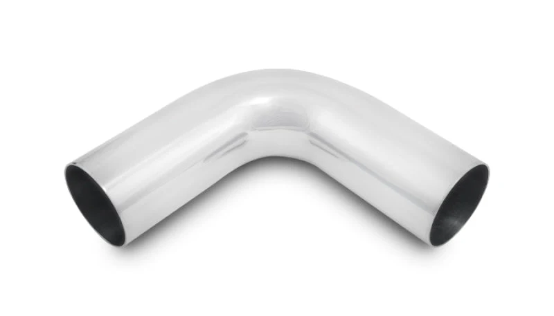 Vibrant 4in O.D. Universal Aluminum Tubing (90 degree bend) - Polished