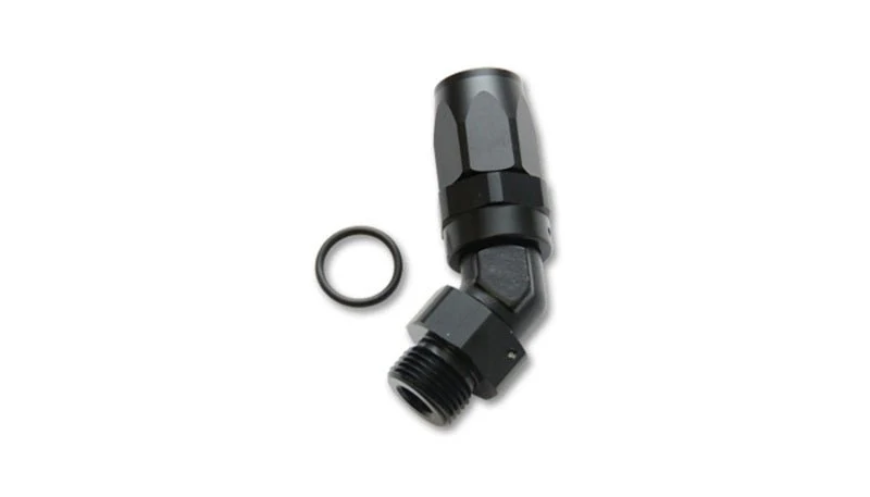 Vibrant Male -6AN 45 Degree Hose End Fitting - 9/16-18 Thread (6) - Image 2