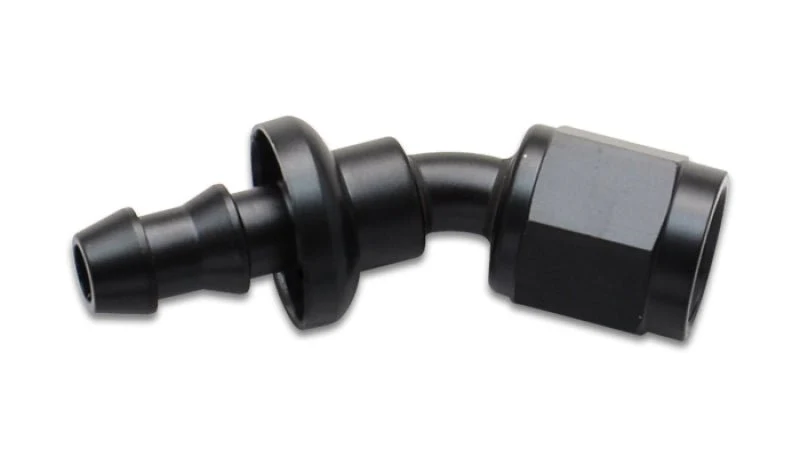 Vibrant Push-On 30 Degree Hose End Elbow Fitting Size -10AN