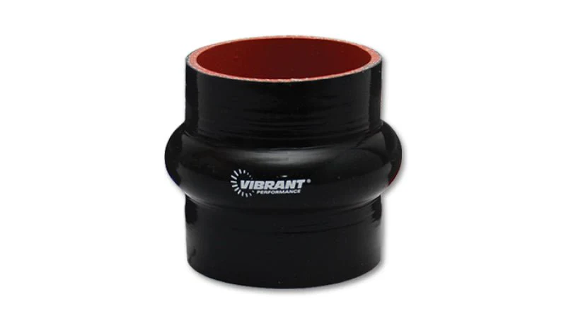 Vibrant Silicone  Hump Hose Coupler 3.125in ID x 3.00in Long - Black - Image 2