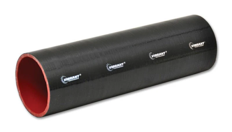 Vibrant Silicone Straight Hose Coupler 2.375in ID x 12.00in Long - Gloss Black - Image 2