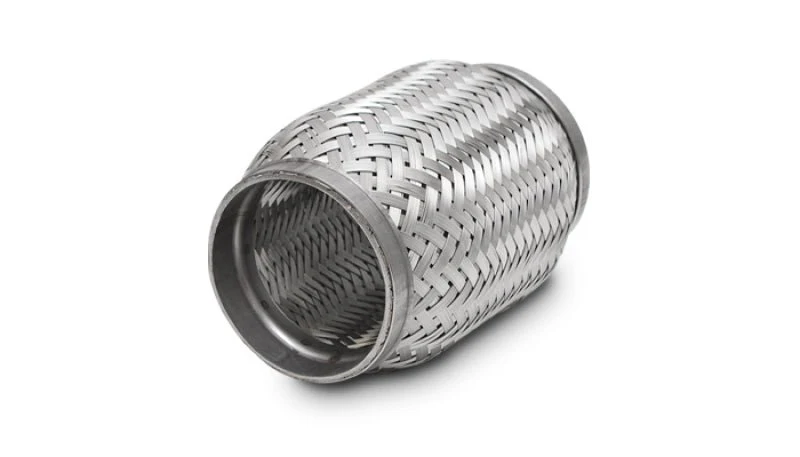 Vibrant SS Flex Coupling with Inner Braid Liner 2in inlet/outlet x 8in flex length - Image 4