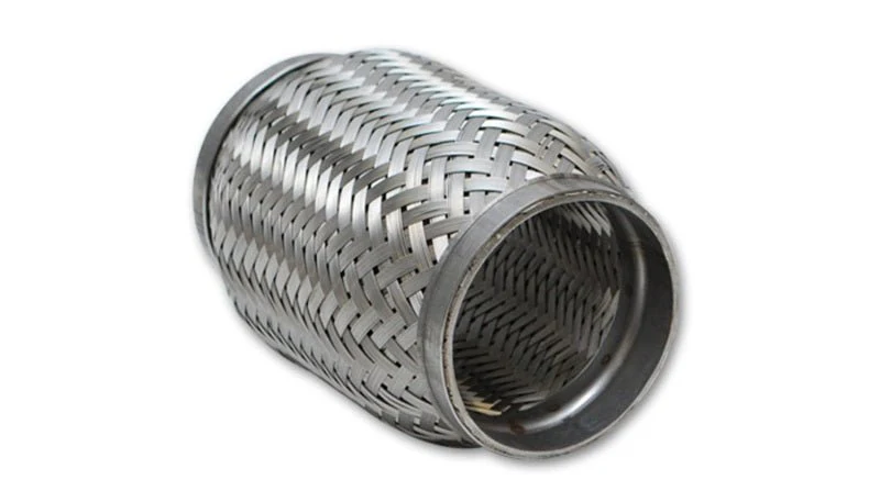 Vibrant SS Flex Coupling with Inner Braid Liner 2in inlet/outlet x 8in flex length - Image 5
