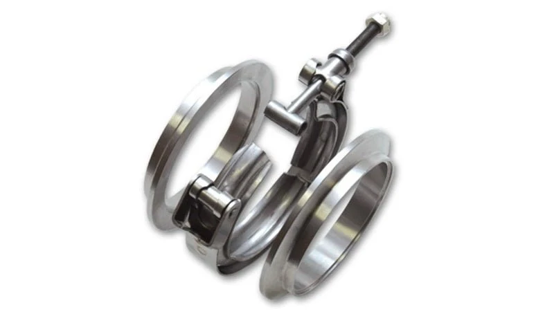 Vibrant T304 SS V-Band Flange Assembly for 2in O.D. Tubing incl 2 V-Band flanges & 1 V-Band Clamp - Image 2